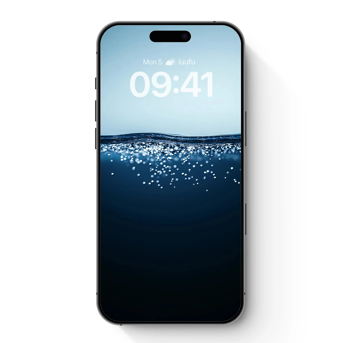 Deep Blue Serenity: Bubbles at Dawn