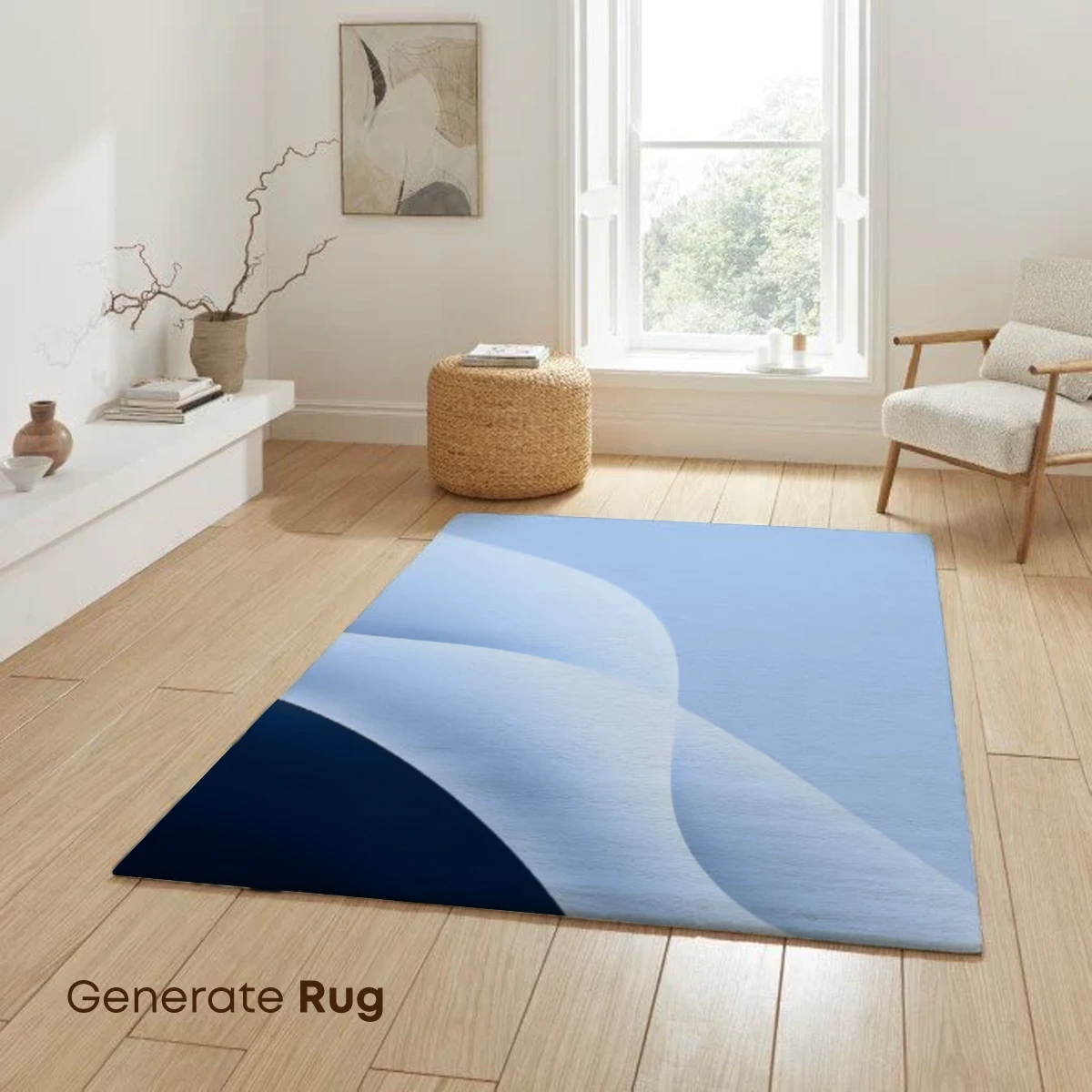 Ethereal Blue Waves: A Digital Sculpture - Image 6
