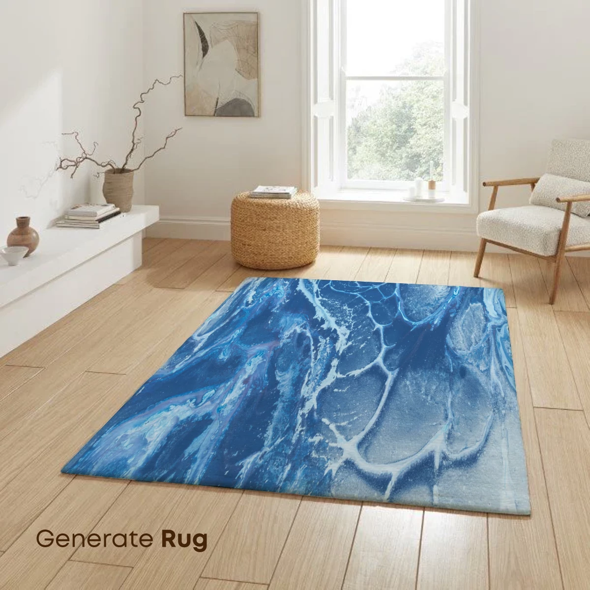 Blue Abyss: Abstract Fluid Artistry - Image 6