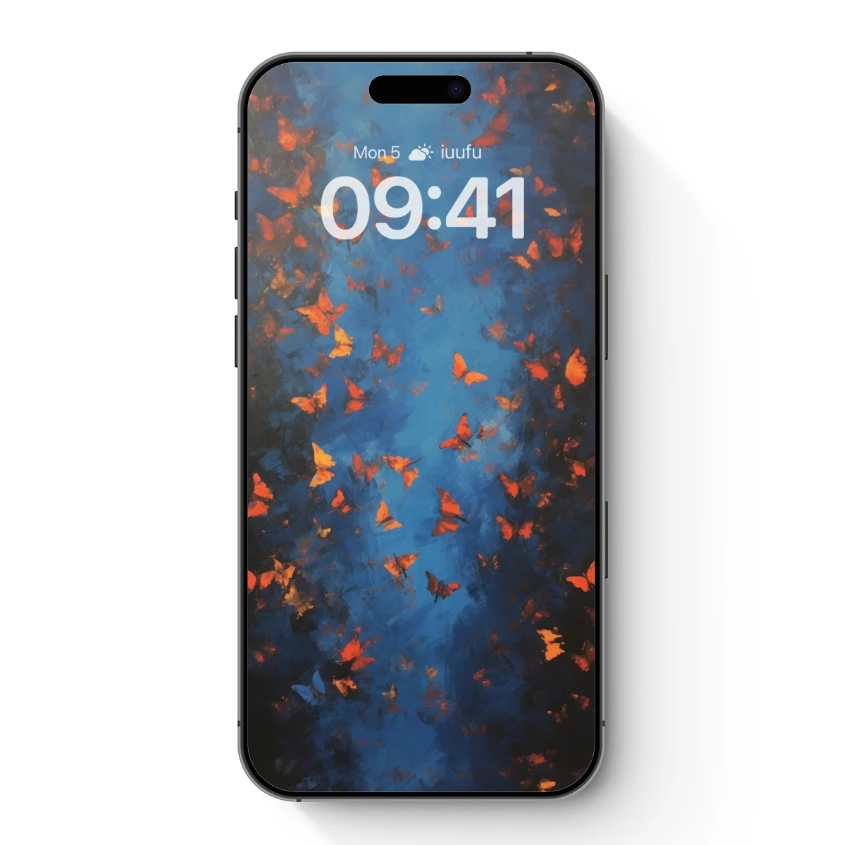 Butterfly Swarm in Twilight Blues