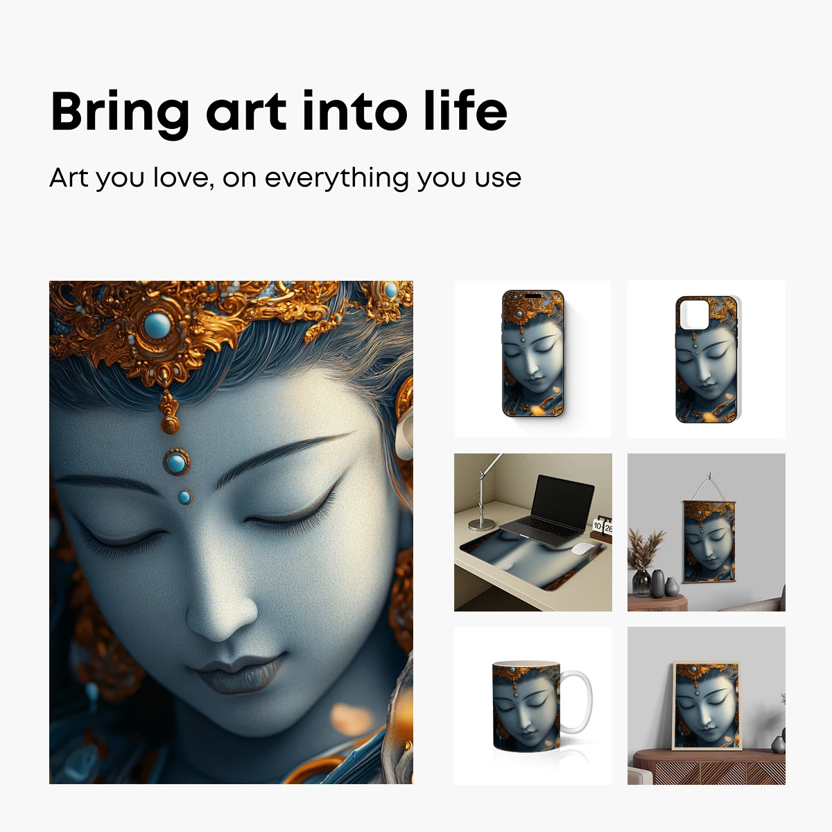 Ethereal Serenity: Divine Feminine Artistry - Image 2