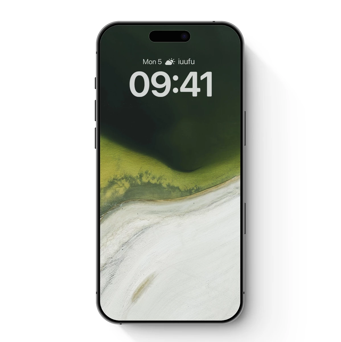 Aerial Serenity: Green Waters Meet White Sands