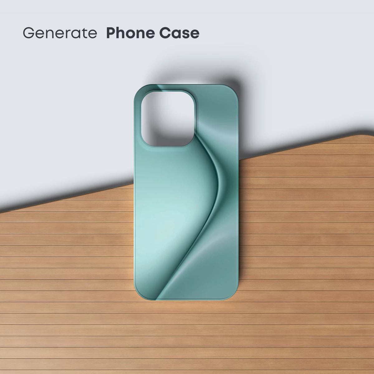 Ethereal Teal Flow: A Silk Symphony - Image 3