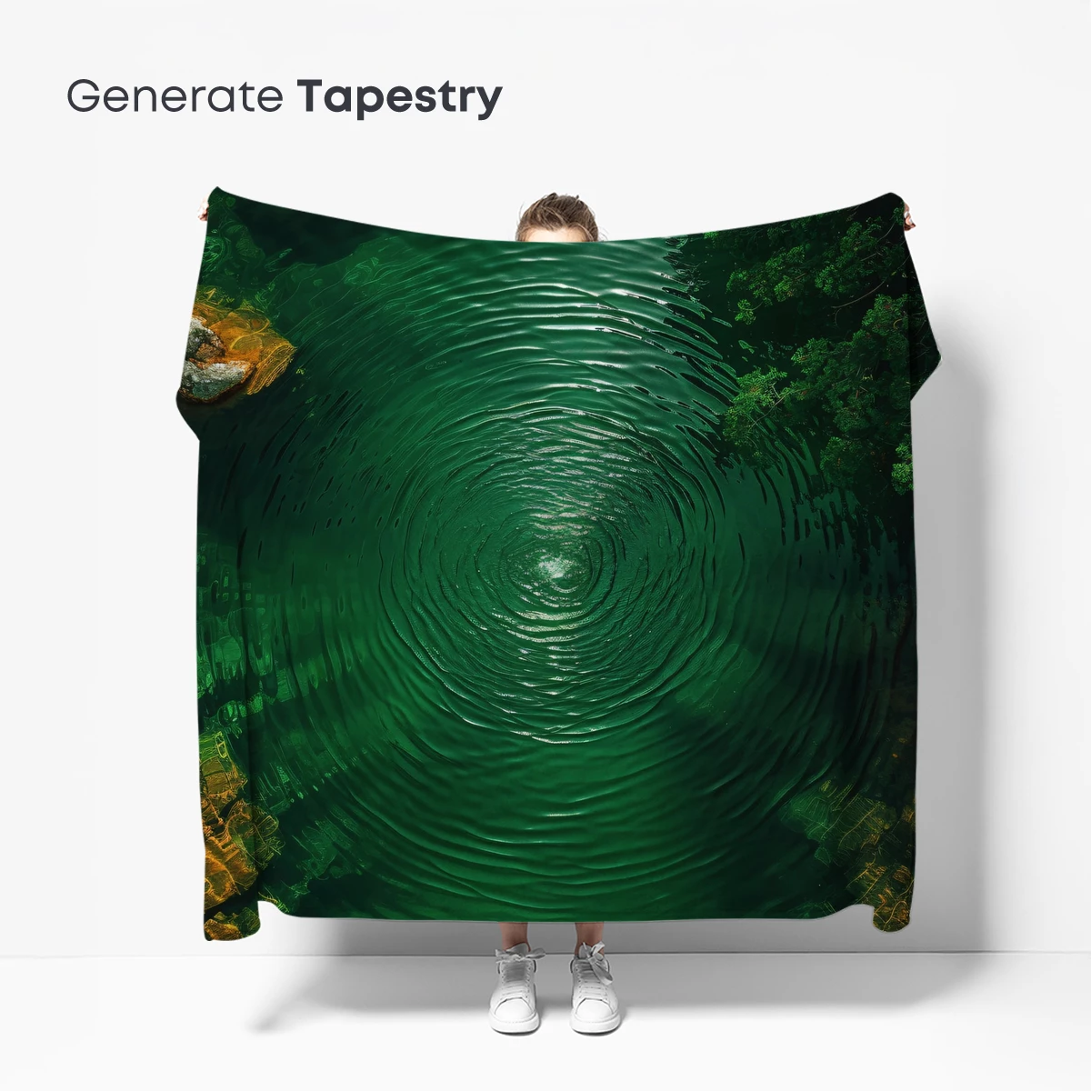 Emerald Whirlpool: Nature's Spiral Symphony - Image 5