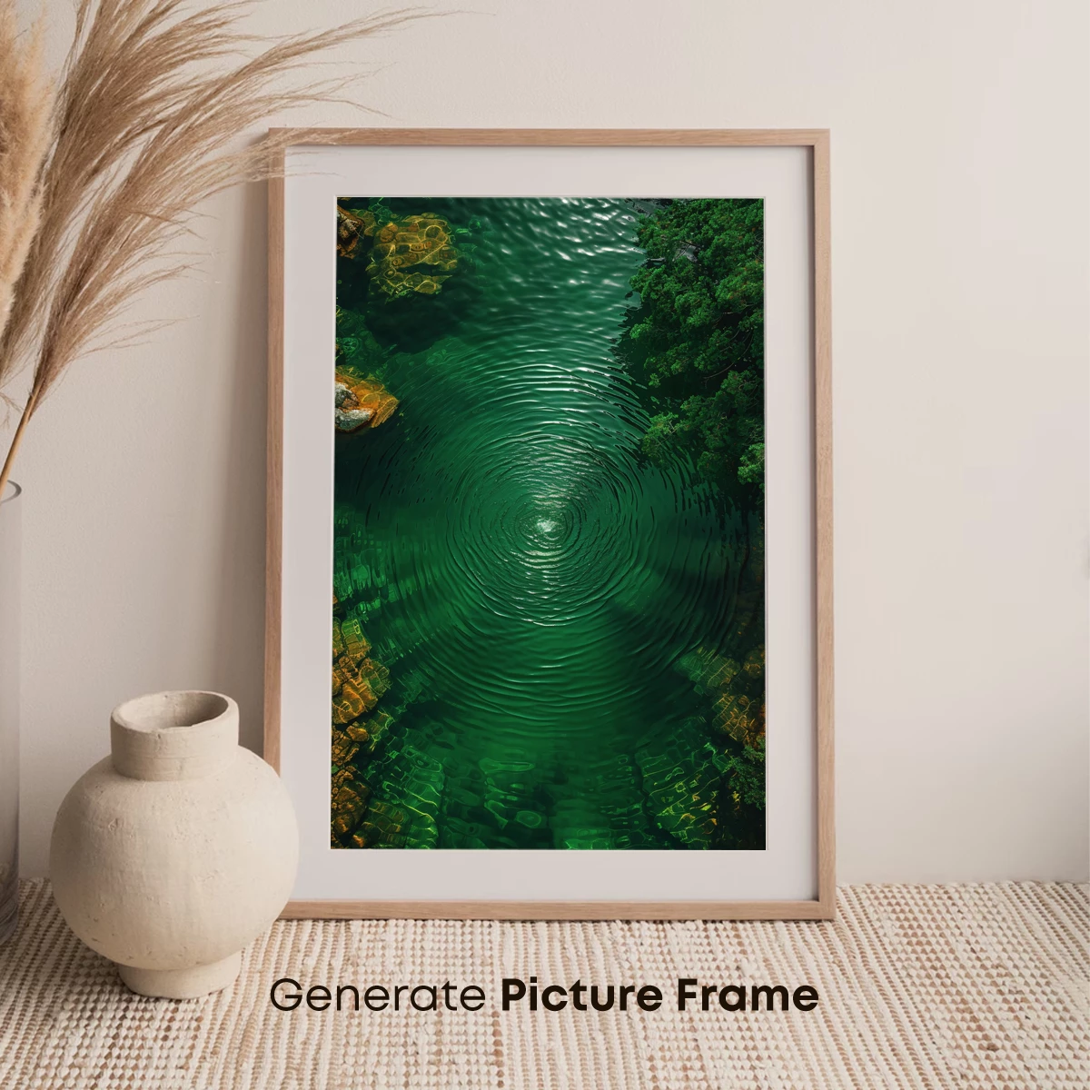 Emerald Whirlpool: Nature's Spiral Symphony - Image 7