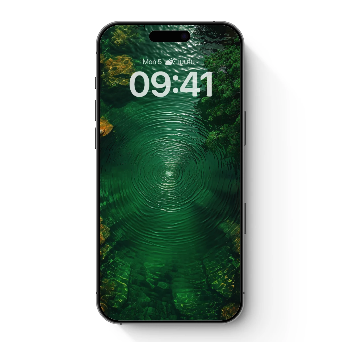 Emerald Whirlpool: Nature's Spiral Symphony