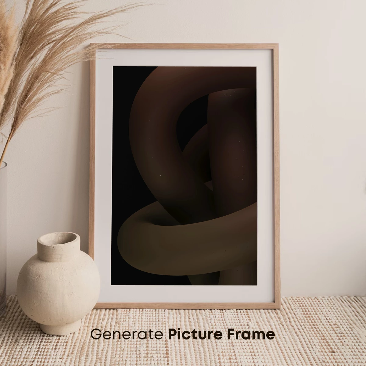 Eternal Knot: Abstract Sculpture in Shadow - Image 7