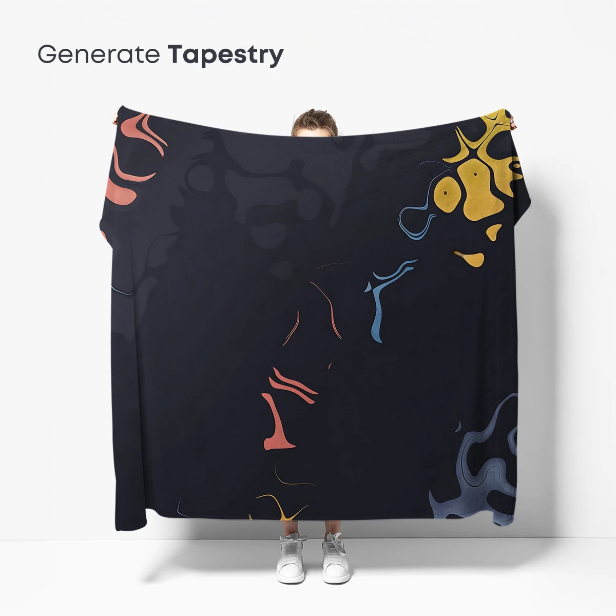 Abstract Whispers: Colorful Ink Blooms in Darkness - Image 5