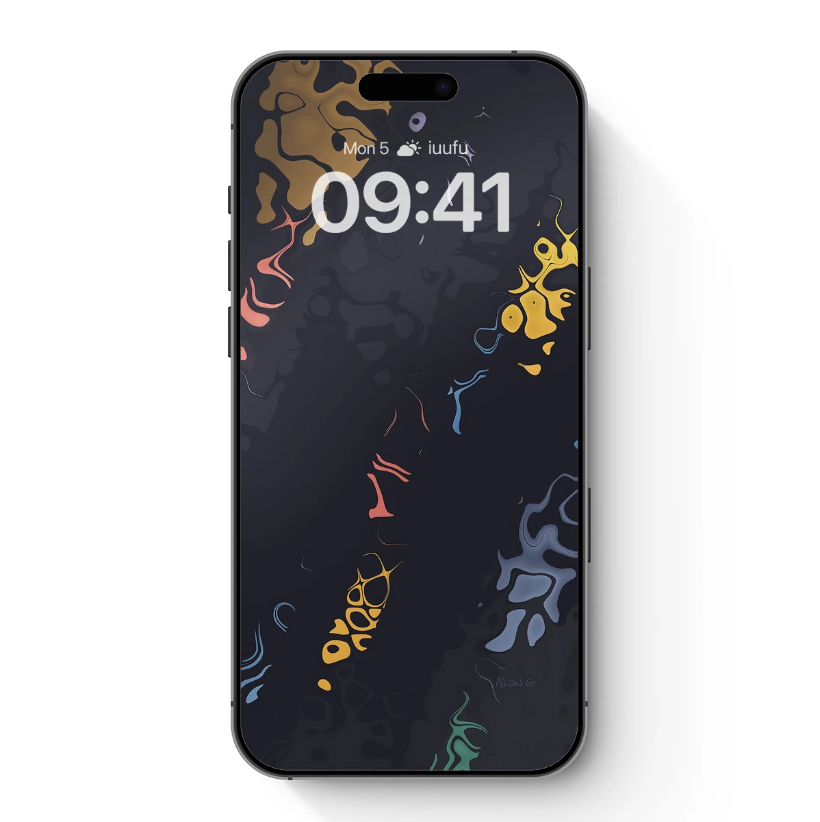 Abstract Whispers: Colorful Ink Blooms in Darkness