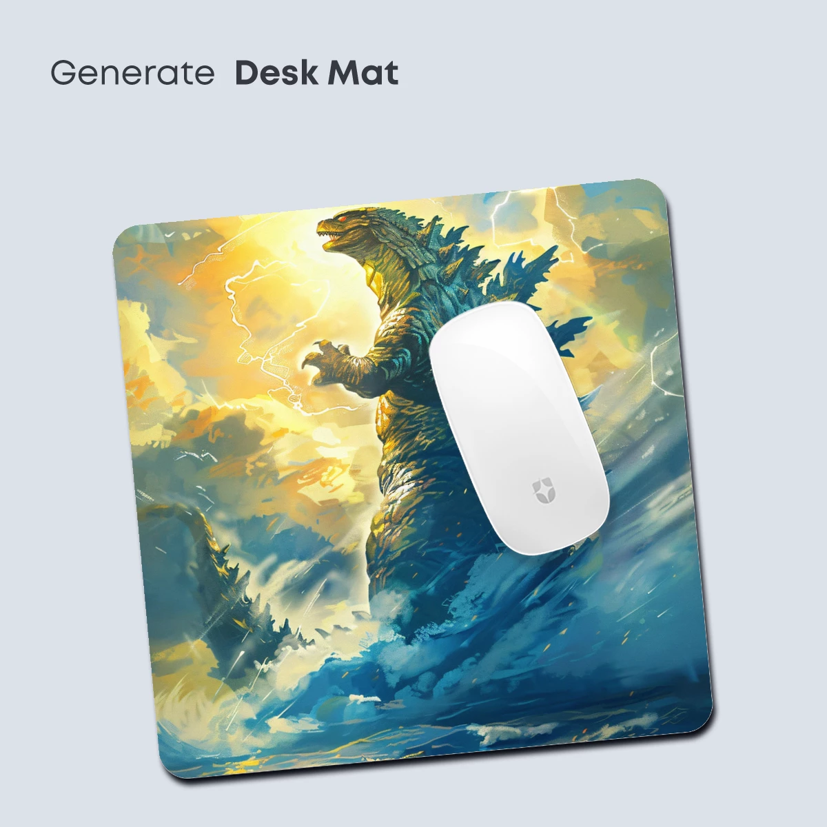 Godzilla's Thunderous Roar in a Stormy Sea - Image 4