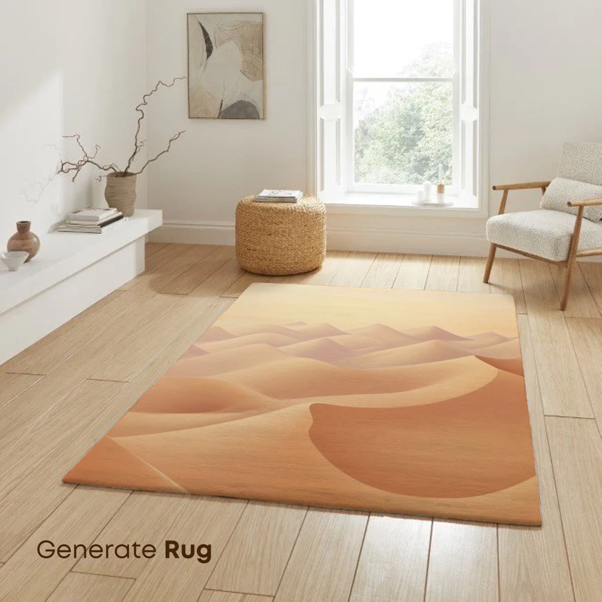 Golden Dunes at Dawn: Serene Desert Landscape - Image 6