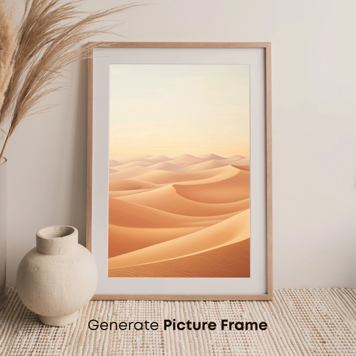 Golden Dunes at Dawn: Serene Desert Landscape - Image 7