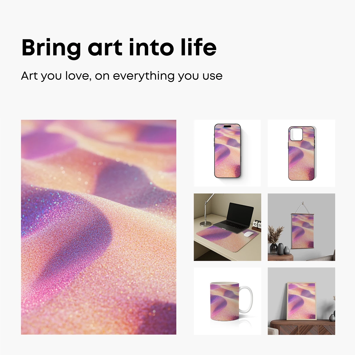 Glittering Desert Dunes at Dawn - Image 2