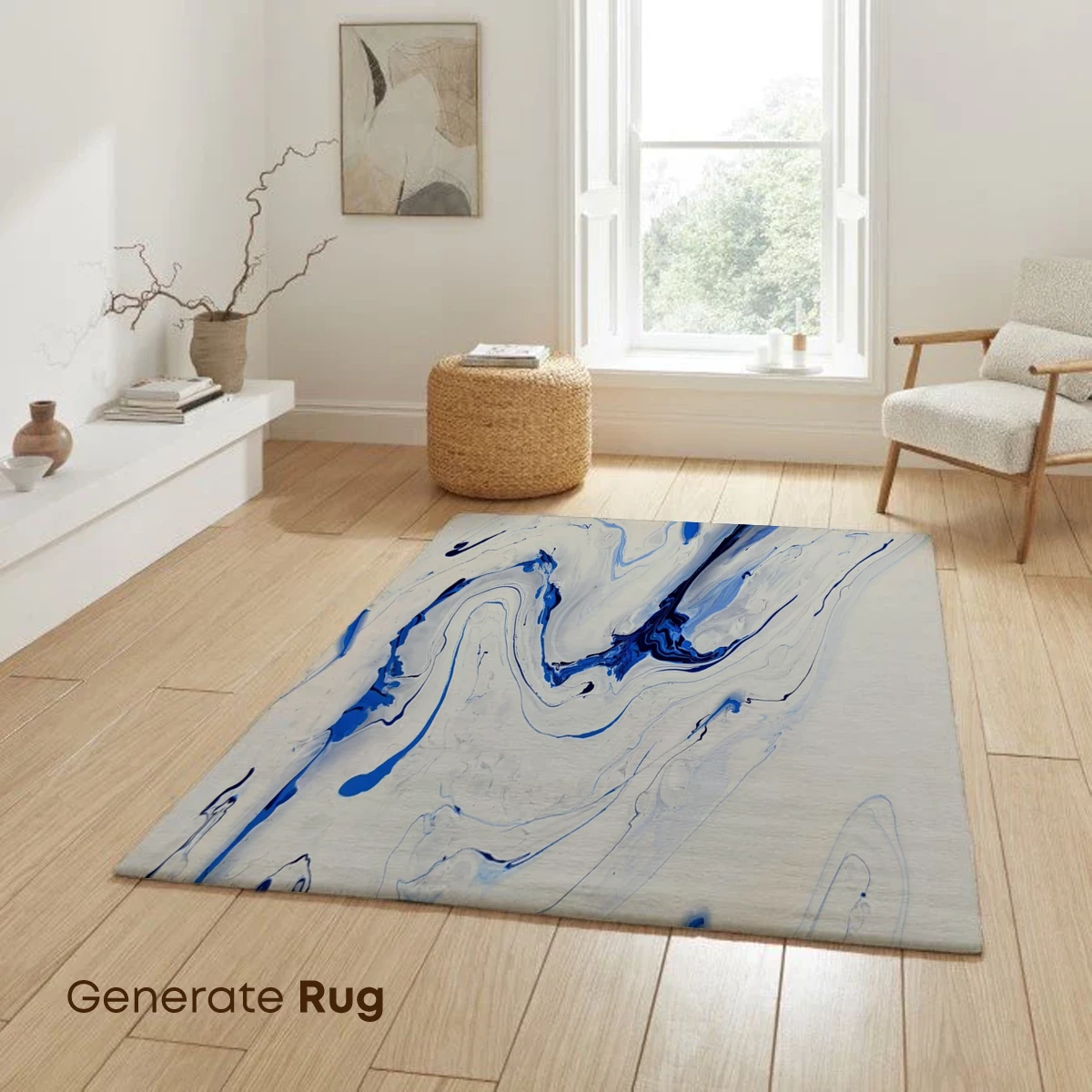 Ethereal Blue Whispers: Abstract Flow Art - Image 6