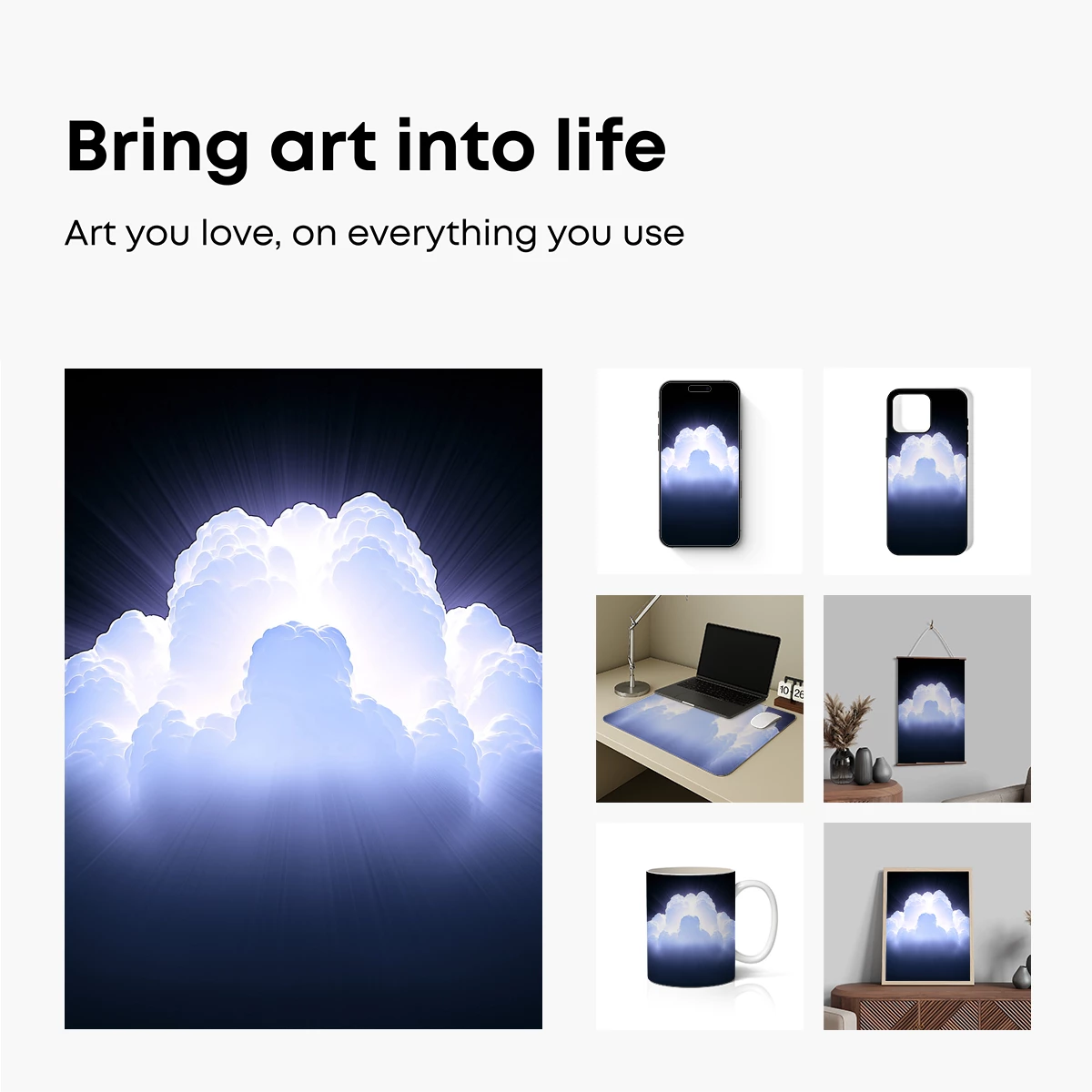 Radiant Clouds: A Celestial Gateway - Image 2