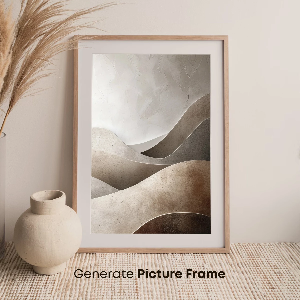 Fluid Concrete Waves: Abstract Sculptural Artistry - Image 7