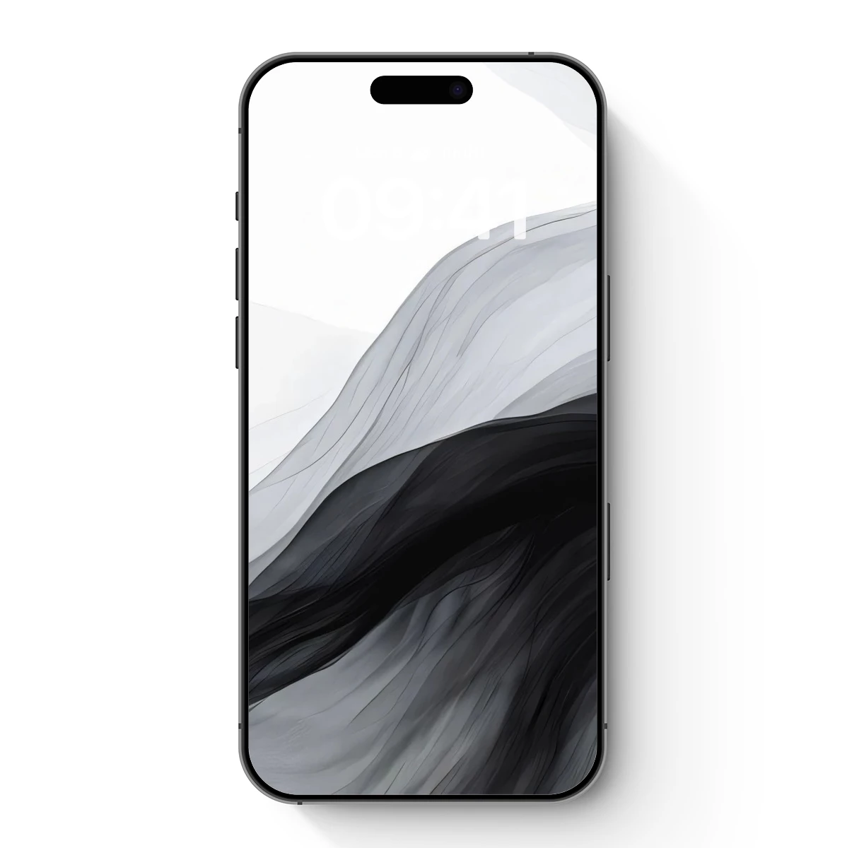 Elegant Monochrome Waves: Abstract Fluidity
