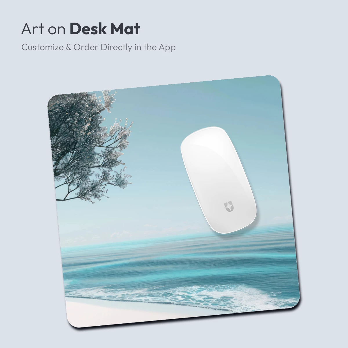 Eternal Shoreline: Blossom Tree Over Serene Sea - Image 4