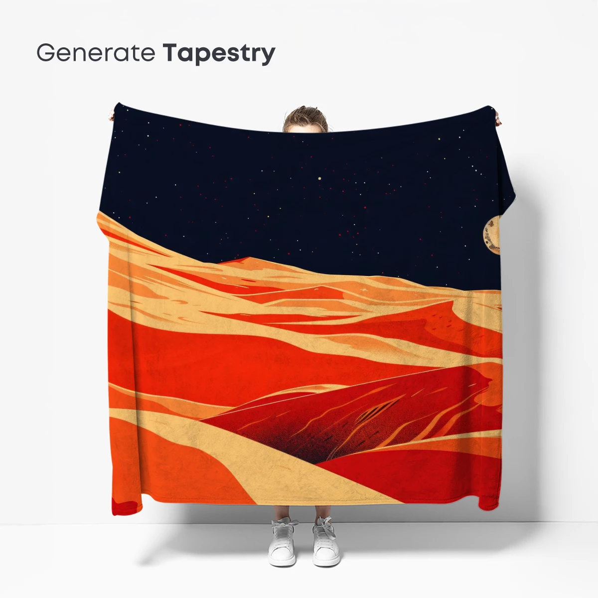 Lunar Dune Odyssey: A Solitary Journey Under the Cosmic Moon - Image 5