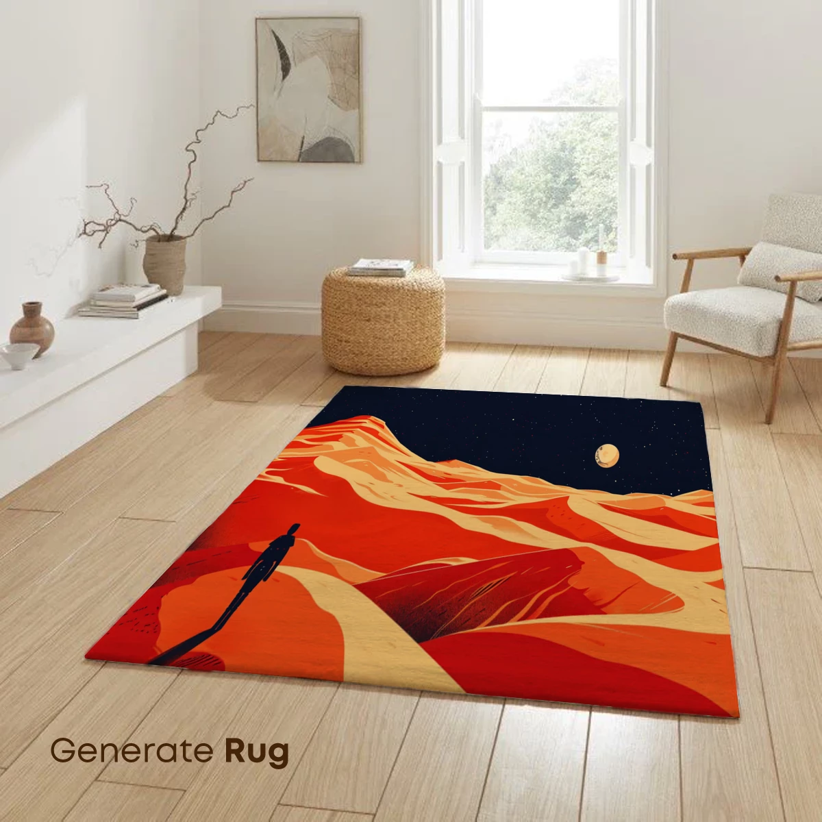 Lunar Dune Odyssey: A Solitary Journey Under the Cosmic Moon - Image 6