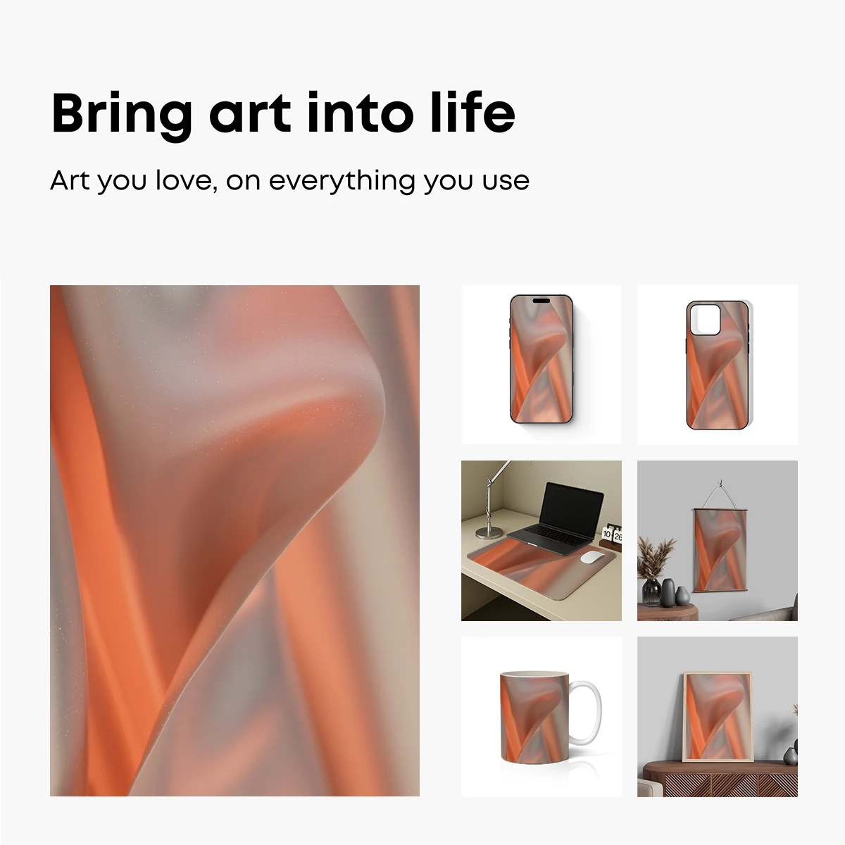 Ethereal Silk Waves: A Dance of Light and Shadow - Image 2