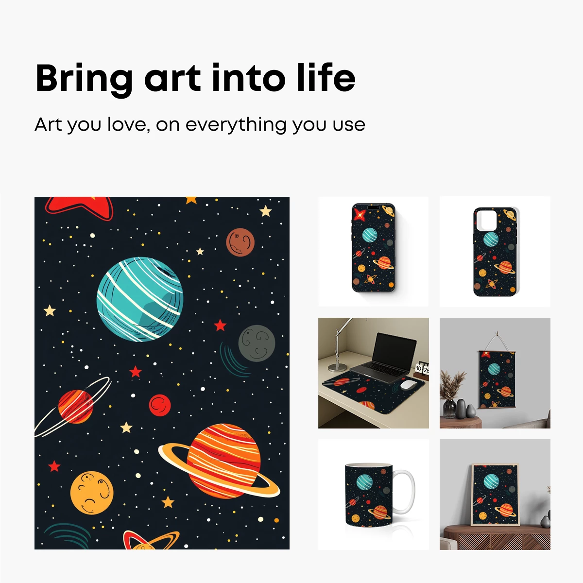 Cosmic Carnival: Playful Planets in Space - Image 2