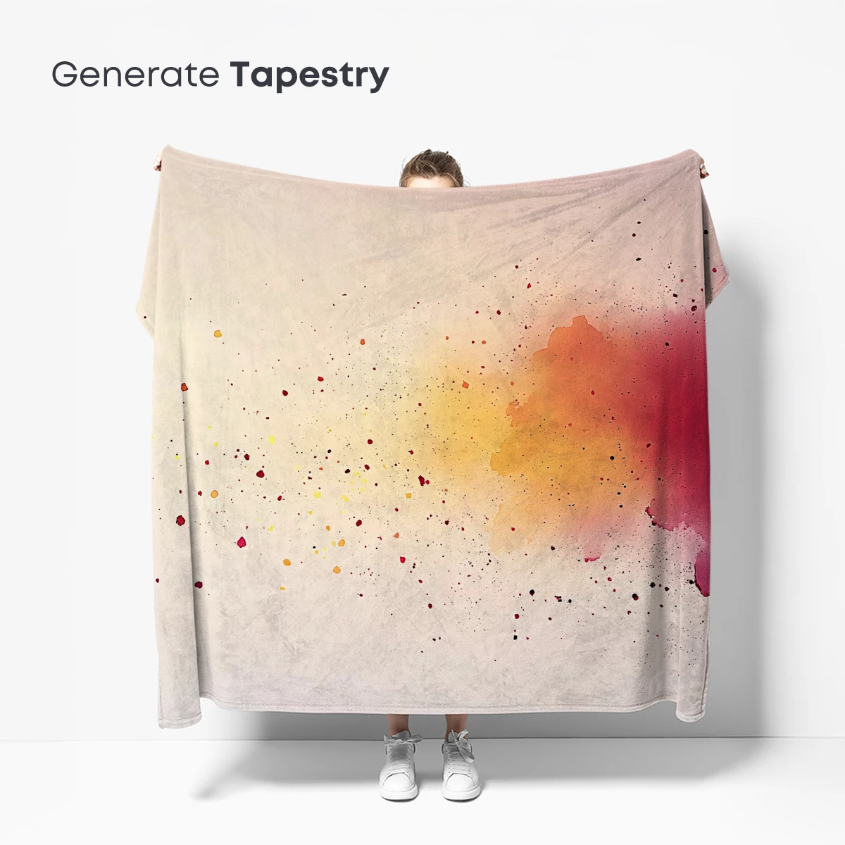 Abstract Splash: Fusion of Warm Hues and Dynamic Dots - Image 5