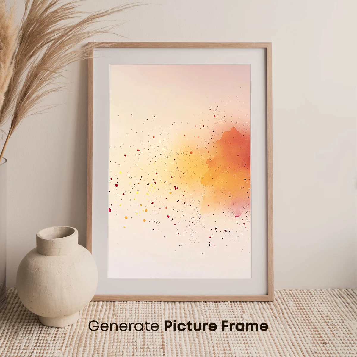 Abstract Splash: Fusion of Warm Hues and Dynamic Dots - Image 7