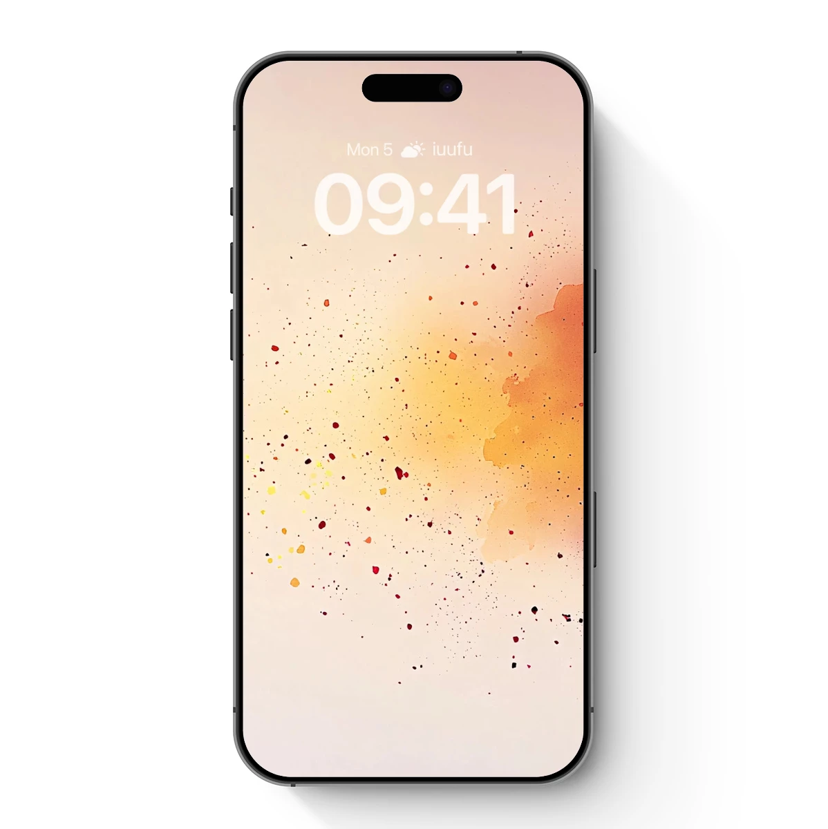 Abstract Splash: Fusion of Warm Hues and Dynamic Dots