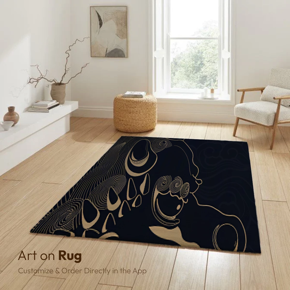 Golden Dragon's Whisper: Mythical Line Art - Image 5