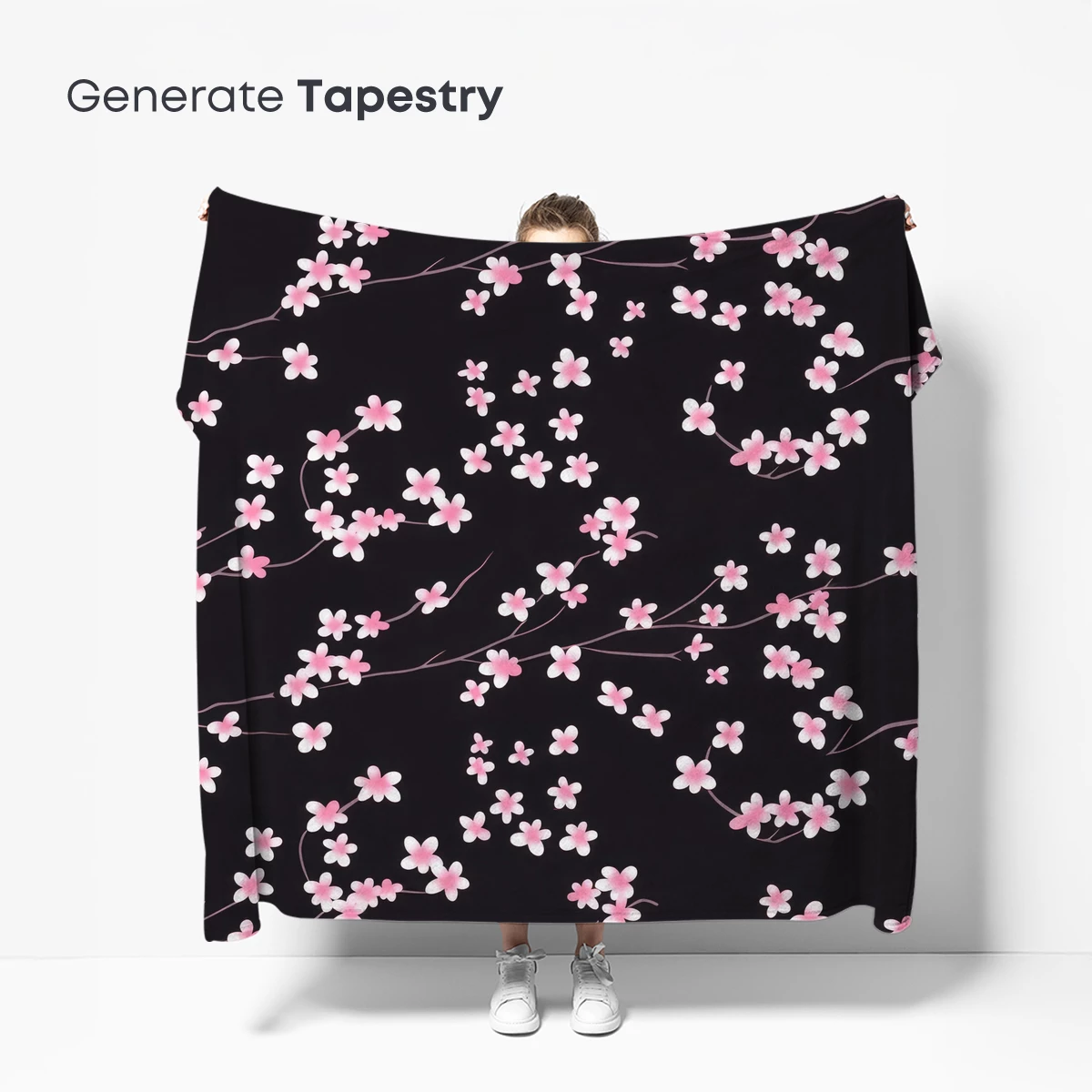 Cherry Blossom Nightfall: Ethereal Floral Whispers - Image 5