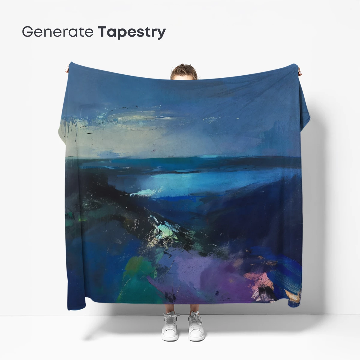 Abstract Twilight Symphony: Blue Hues and Ethereal Light - Image 5