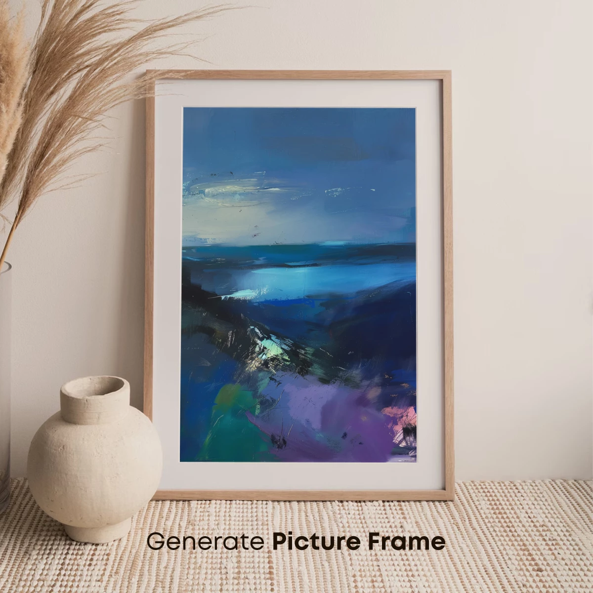 Abstract Twilight Symphony: Blue Hues and Ethereal Light - Image 7