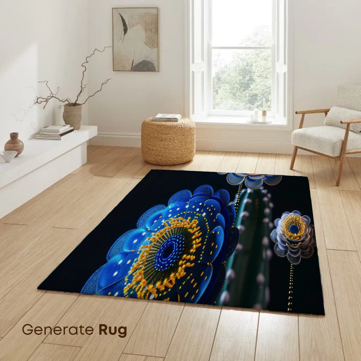 Luminous Cactus Blossoms: Futuristic Floral Fantasy - Image 6