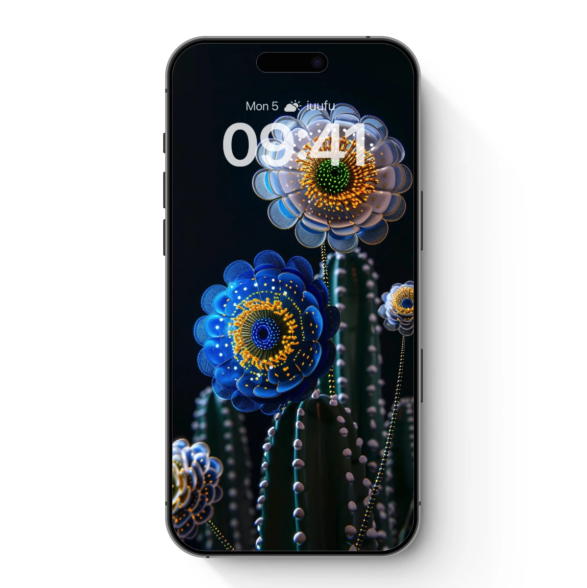 Luminous Cactus Blossoms: Futuristic Floral Fantasy Luminous Cactus Blossoms: Futuristic Floral Fantasy