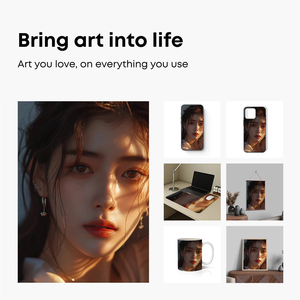 Golden Hour Serenity: Ethereal Portrait Glow - Image 2