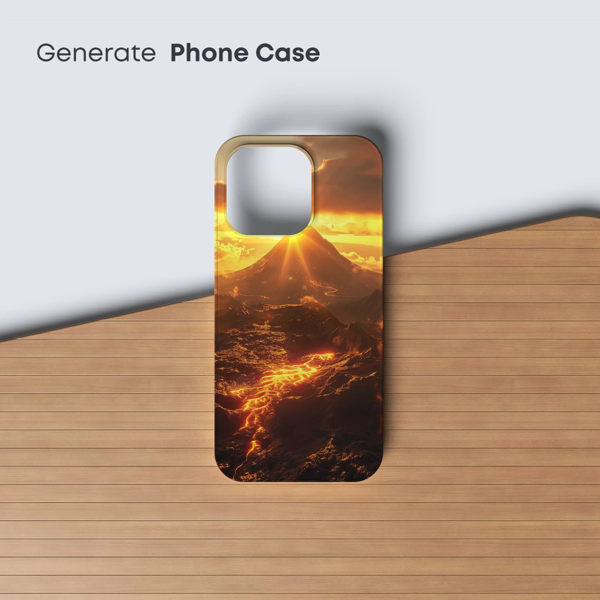 Erupting Sunset: Lava's Golden Symphony - Image 3