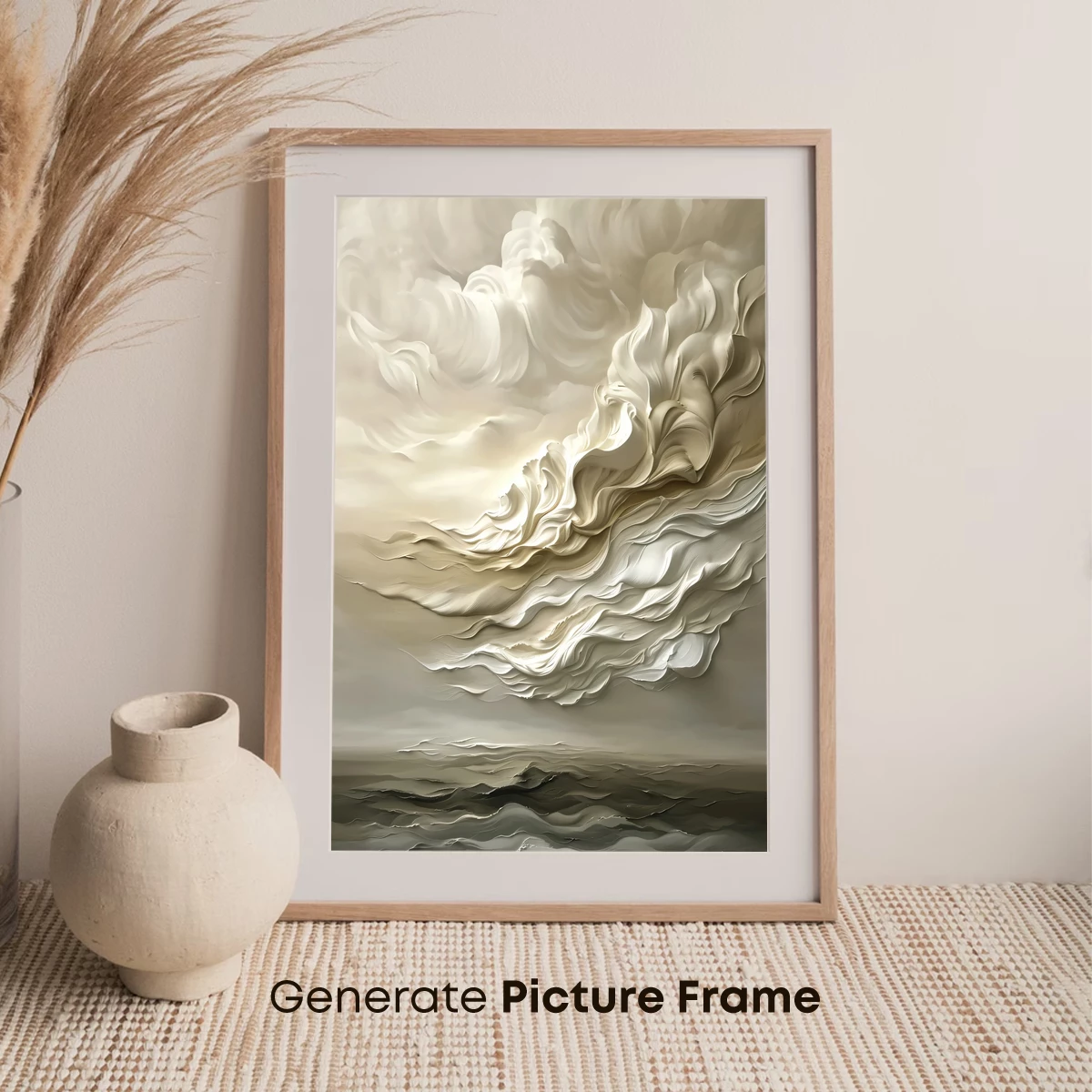 Ethereal Cloud Symphony: A Monochromatic Dream - Image 7