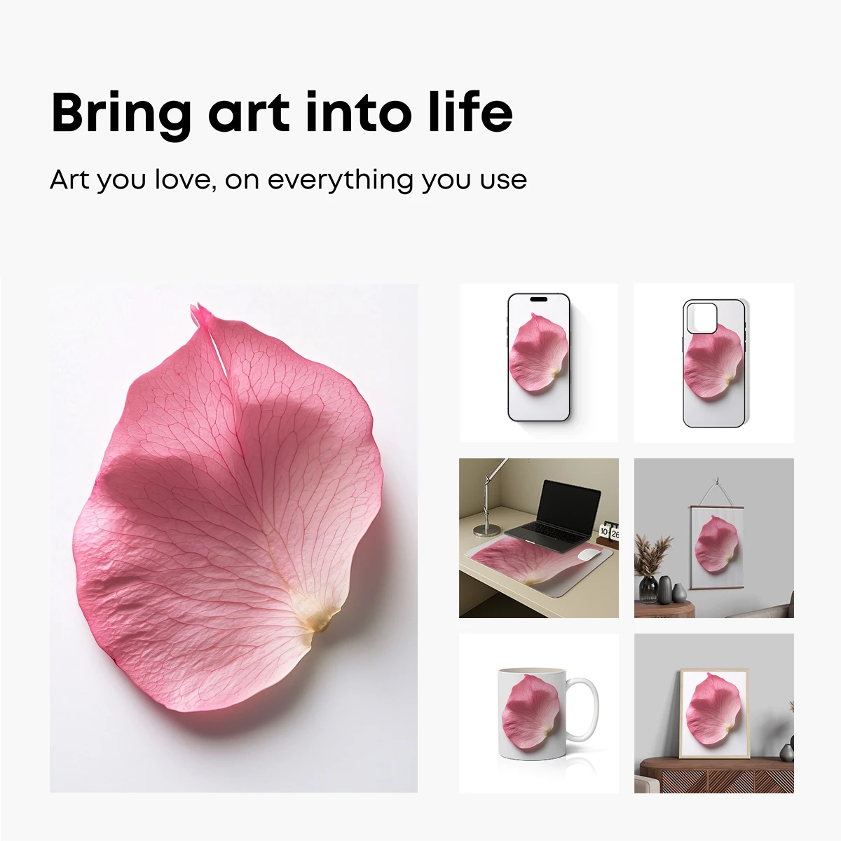 Delicate Veins of a Pink Petal