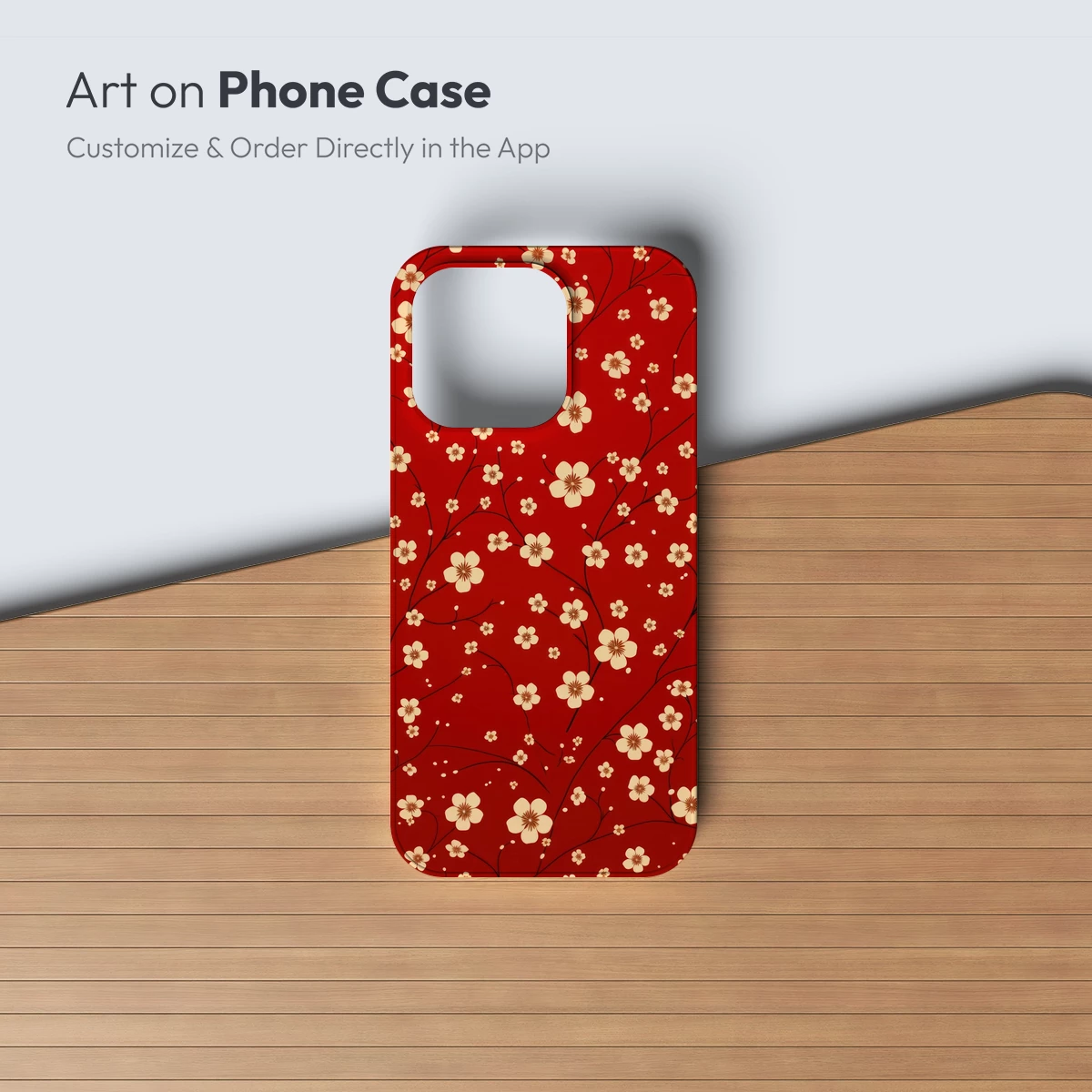 Cherry Blossoms in Crimson: A Blooming Elegance - Image 2