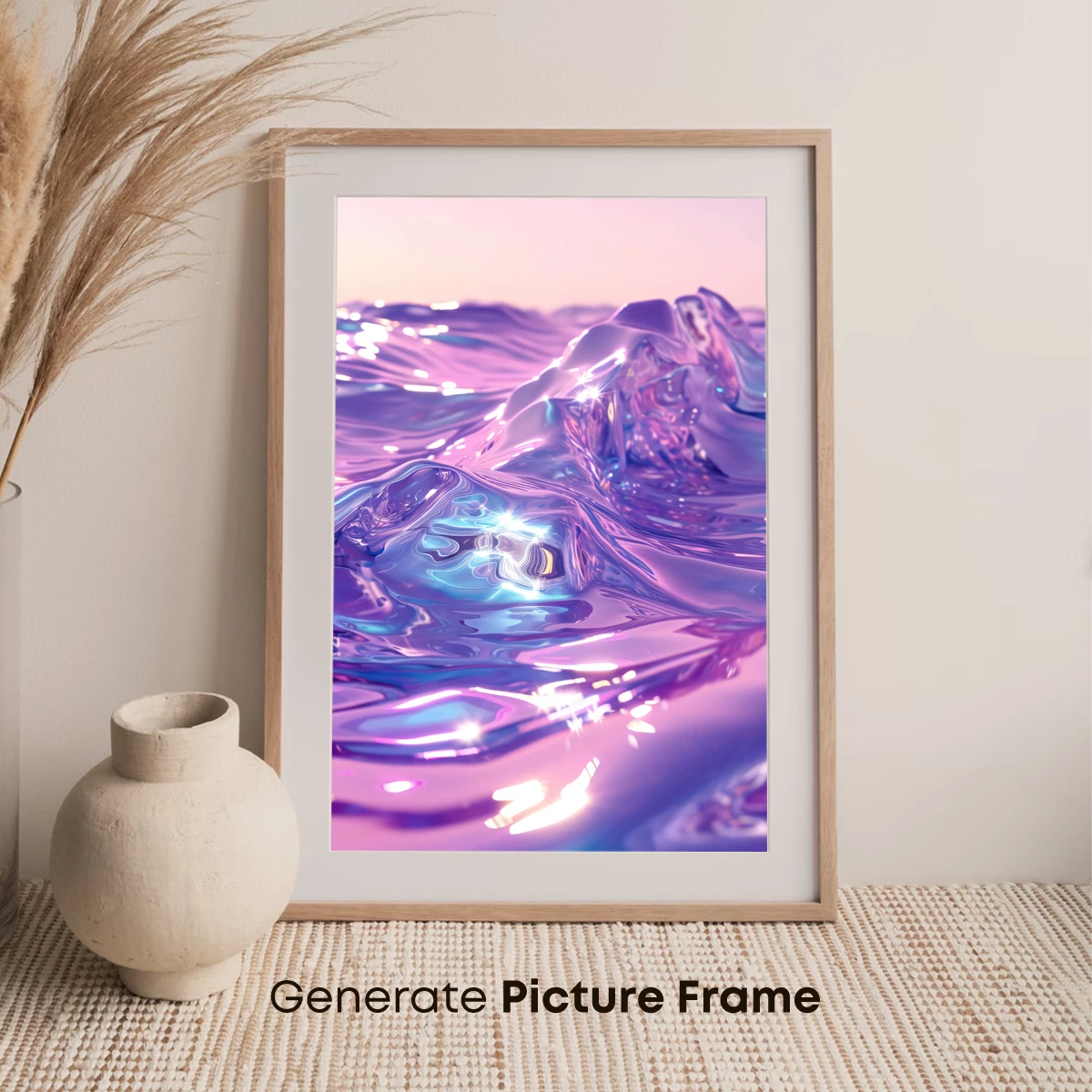 Luminous Purple Waves: A Digital Ocean Symphony - Image 7