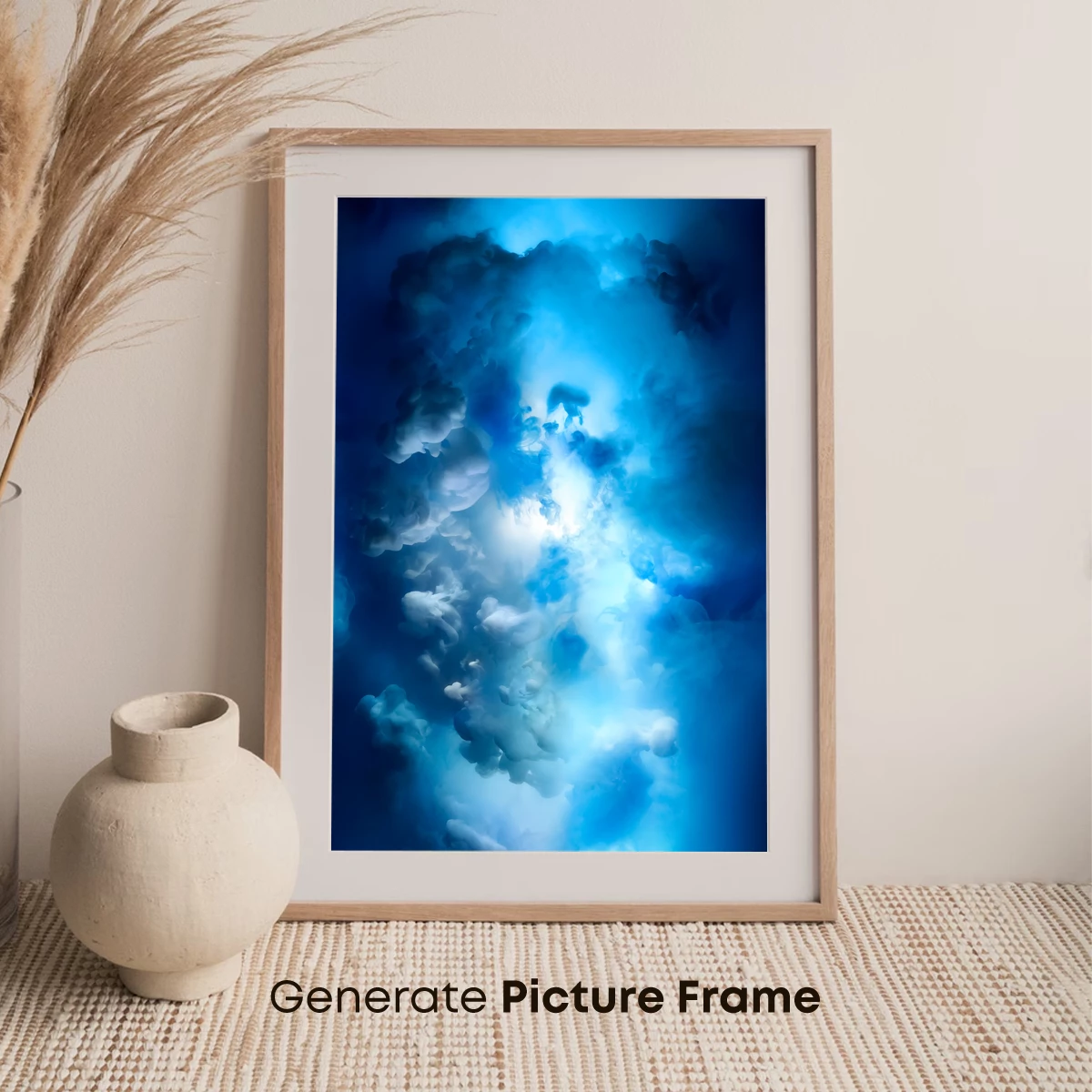 Azure Nebula: Cosmic Clouds in Ethereal Light - Image 7