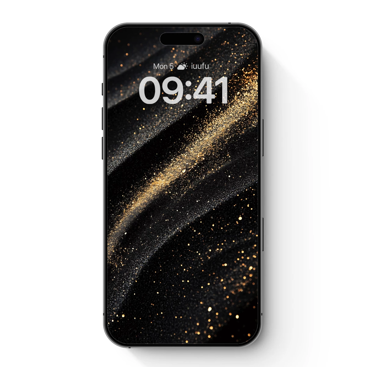 Golden Stardust on Midnight Velvet