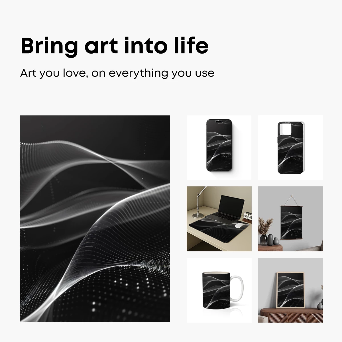 Ethereal Flow: Digital Wave Artistry - Image 2