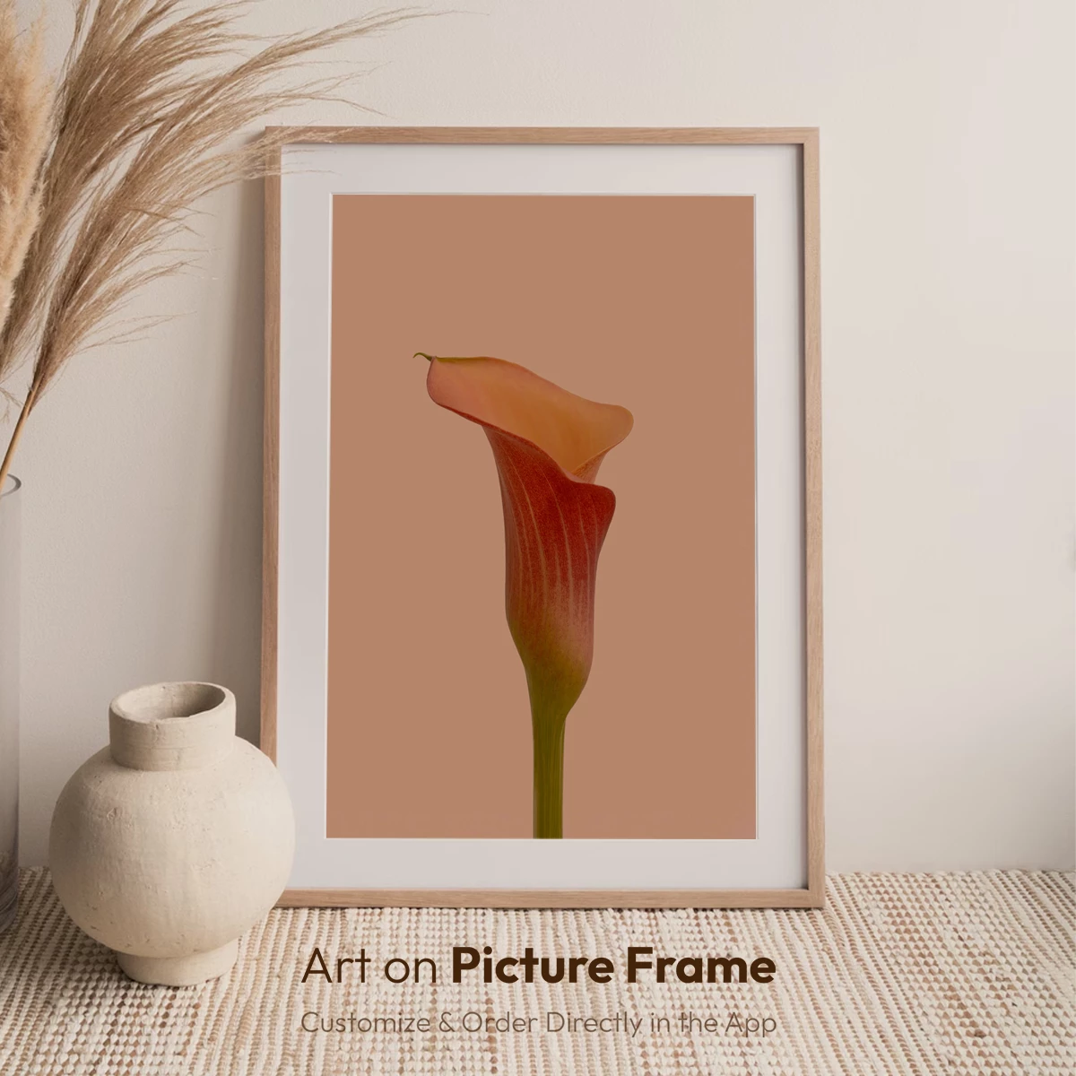 Elegant Calla Lily in Warm Tones - Image 6