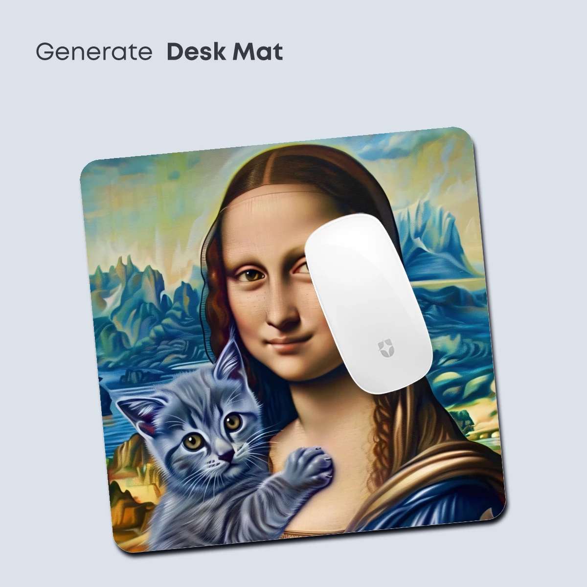 Mona Lisa's Feline Companion: A Whimsical Renaissance Blend - Image 4