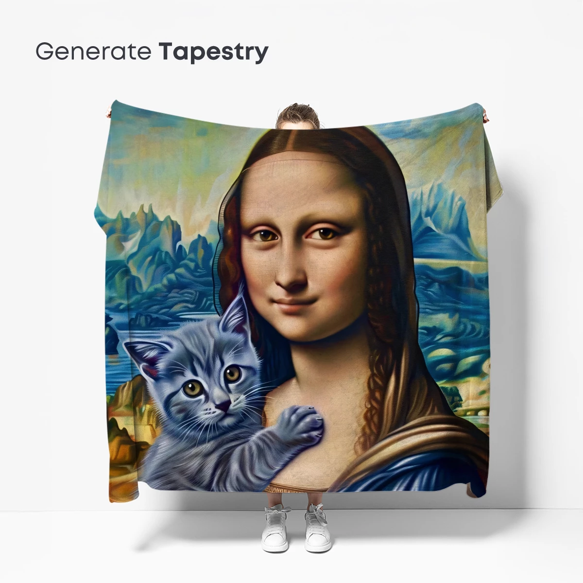 Mona Lisa's Feline Companion: A Whimsical Renaissance Blend - Image 5