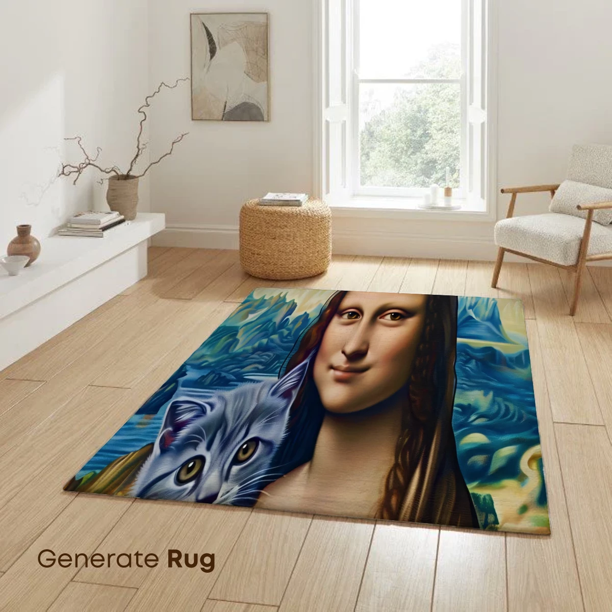 Mona Lisa's Feline Companion: A Whimsical Renaissance Blend - Image 6