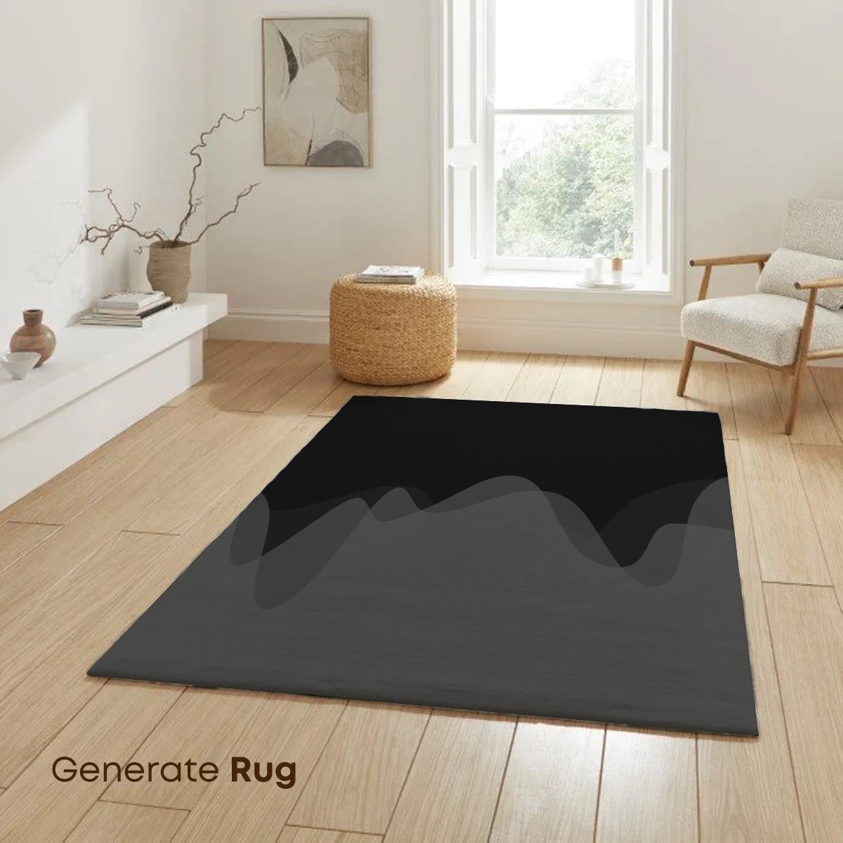 Ethereal Horizon: Minimalist Shadow Waves - Image 6