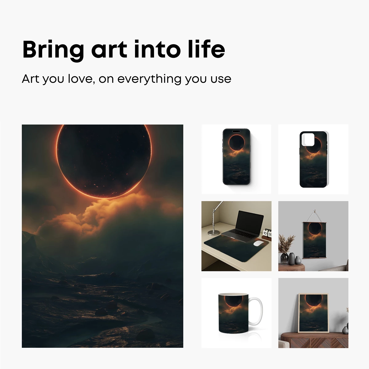 Eclipse Over Alien Terrain - Image 2